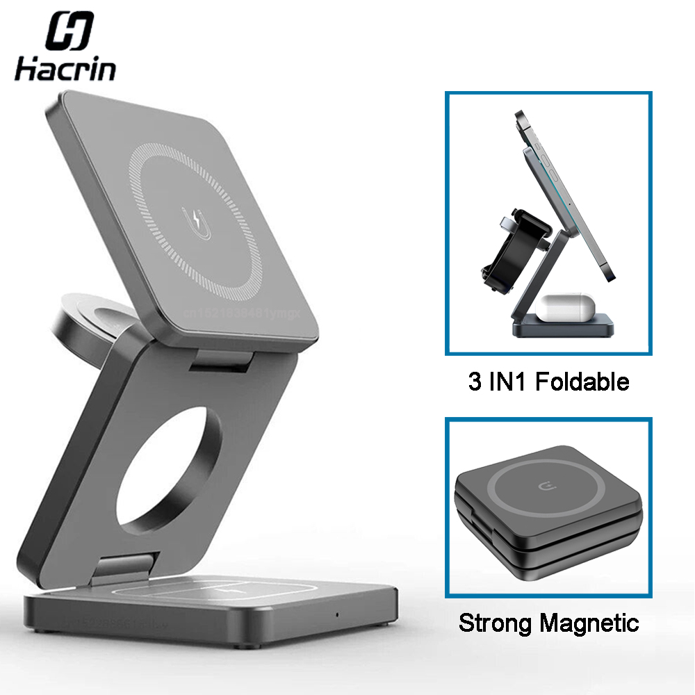 Wireless Charger Watch - Беспроводное зарядное устройство 3 в 1,