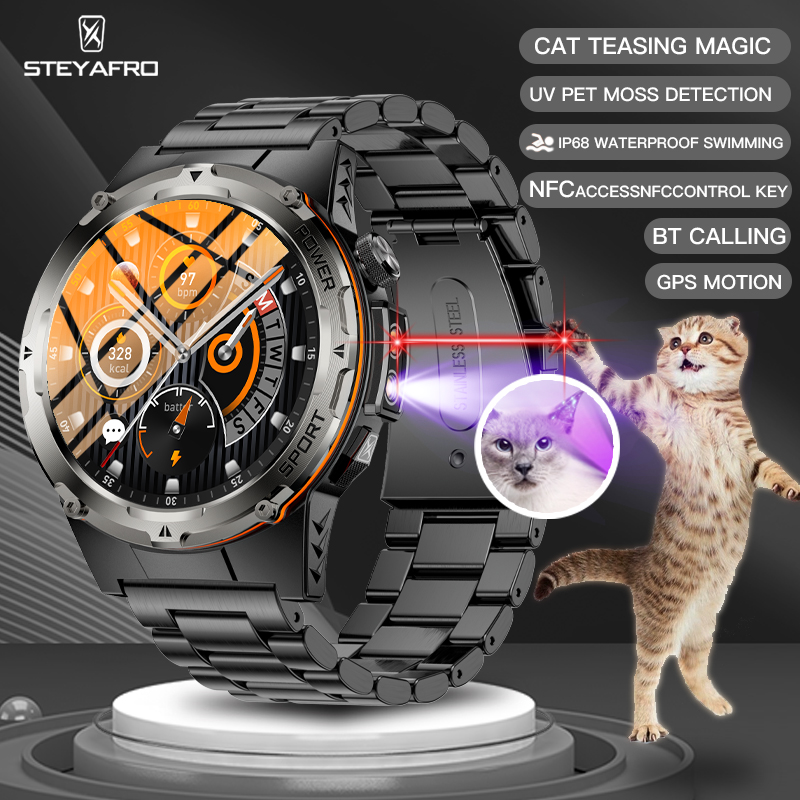 Smartwatch Face - Мужские военные умные часы NFC IP68,