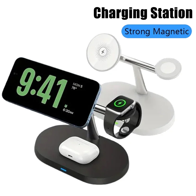 Wireless Charger Watch - Магнитная беспроводная зарядная станция 3-в-1 Opansten