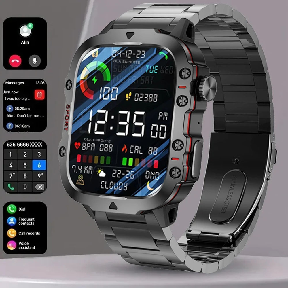 Smartwatch Face - 2025 Новые военные умные часы для