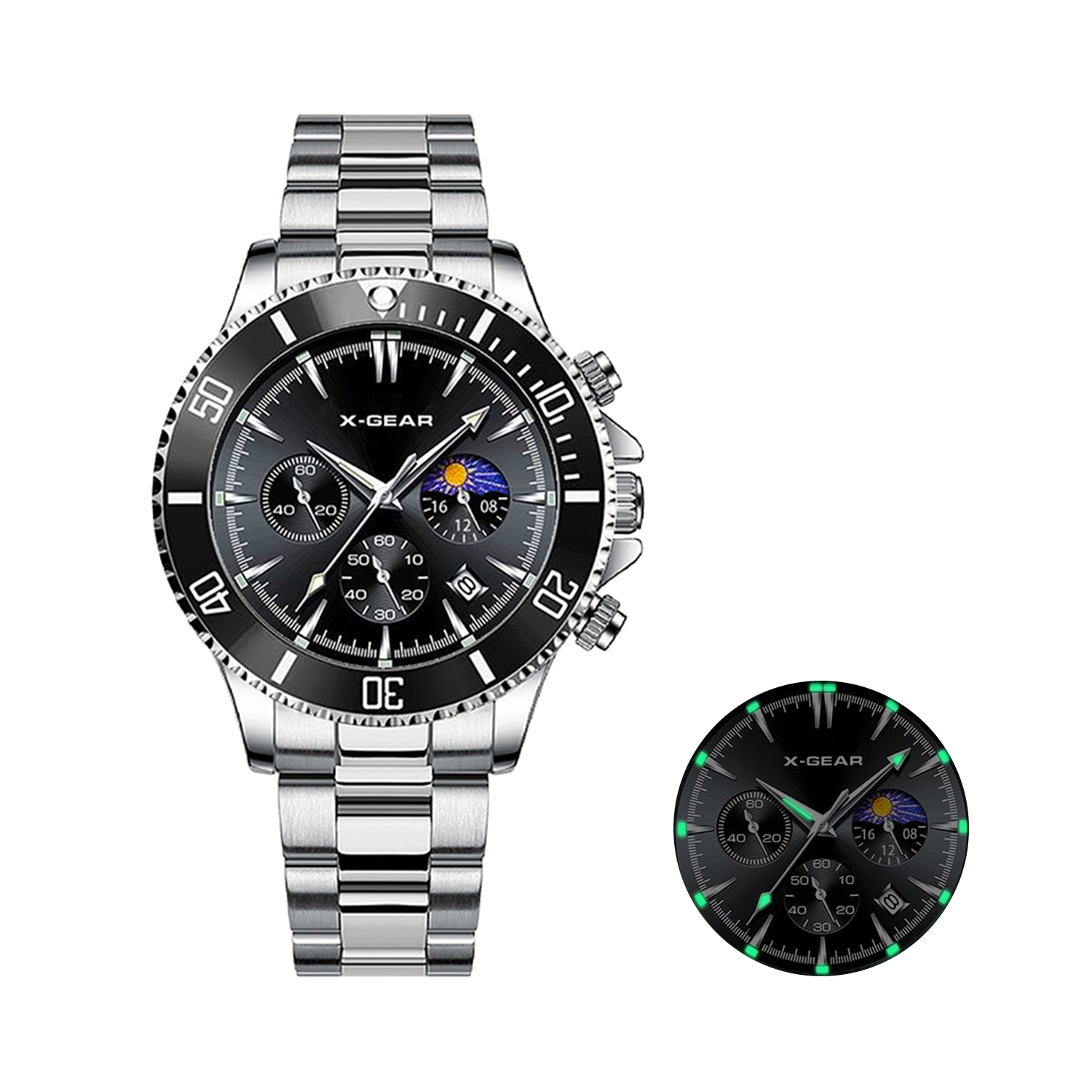 Smartwatch X - Мужские кварцевые часы X-GEAR Fashion Calendar,