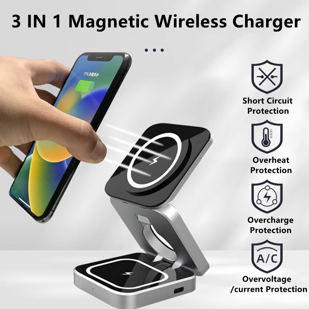 Wireless Charger Watch - Складная станция магнитного беспроводного зарядного устройства