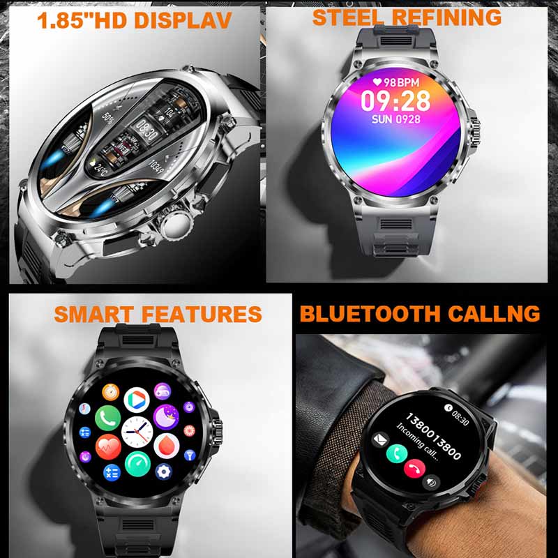 NORTH EDGE 1,85 'HD Дисплей См – обзор и цена Smartwatch Face