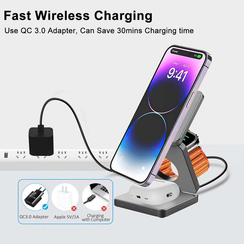 Беспроводное зарядное устройст – обзор и цена Wireless Charger Watch