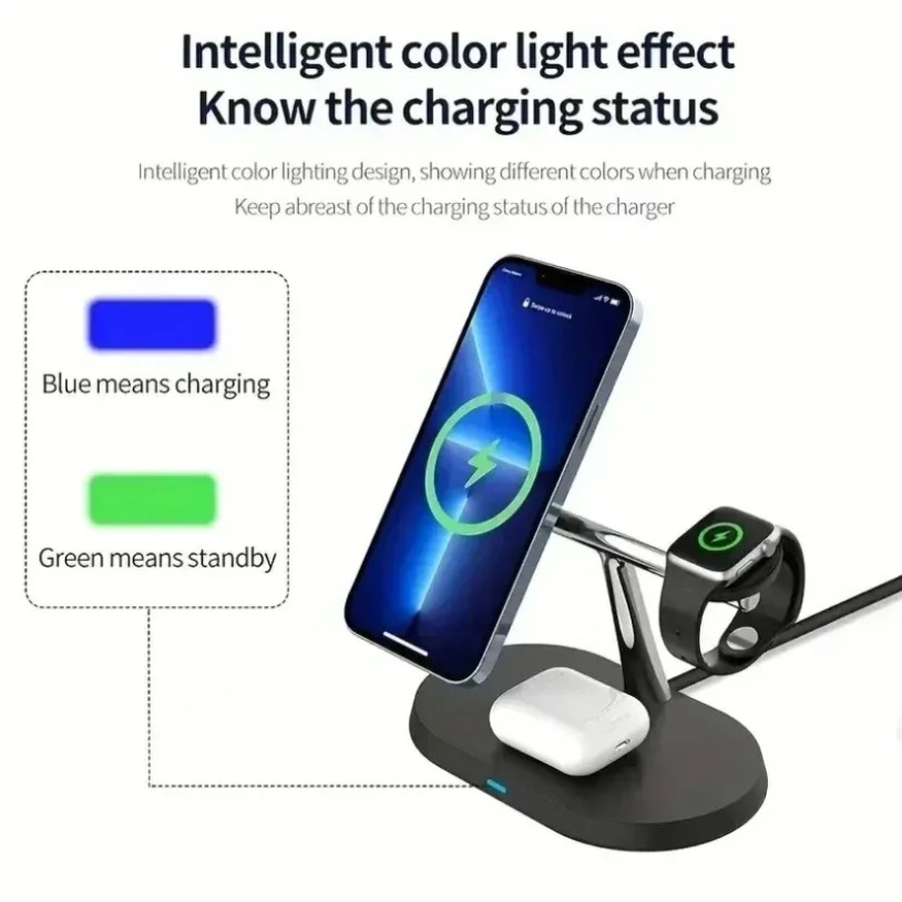 Магнитная беспроводная зарядна – обзор и цена Wireless Charger Watch