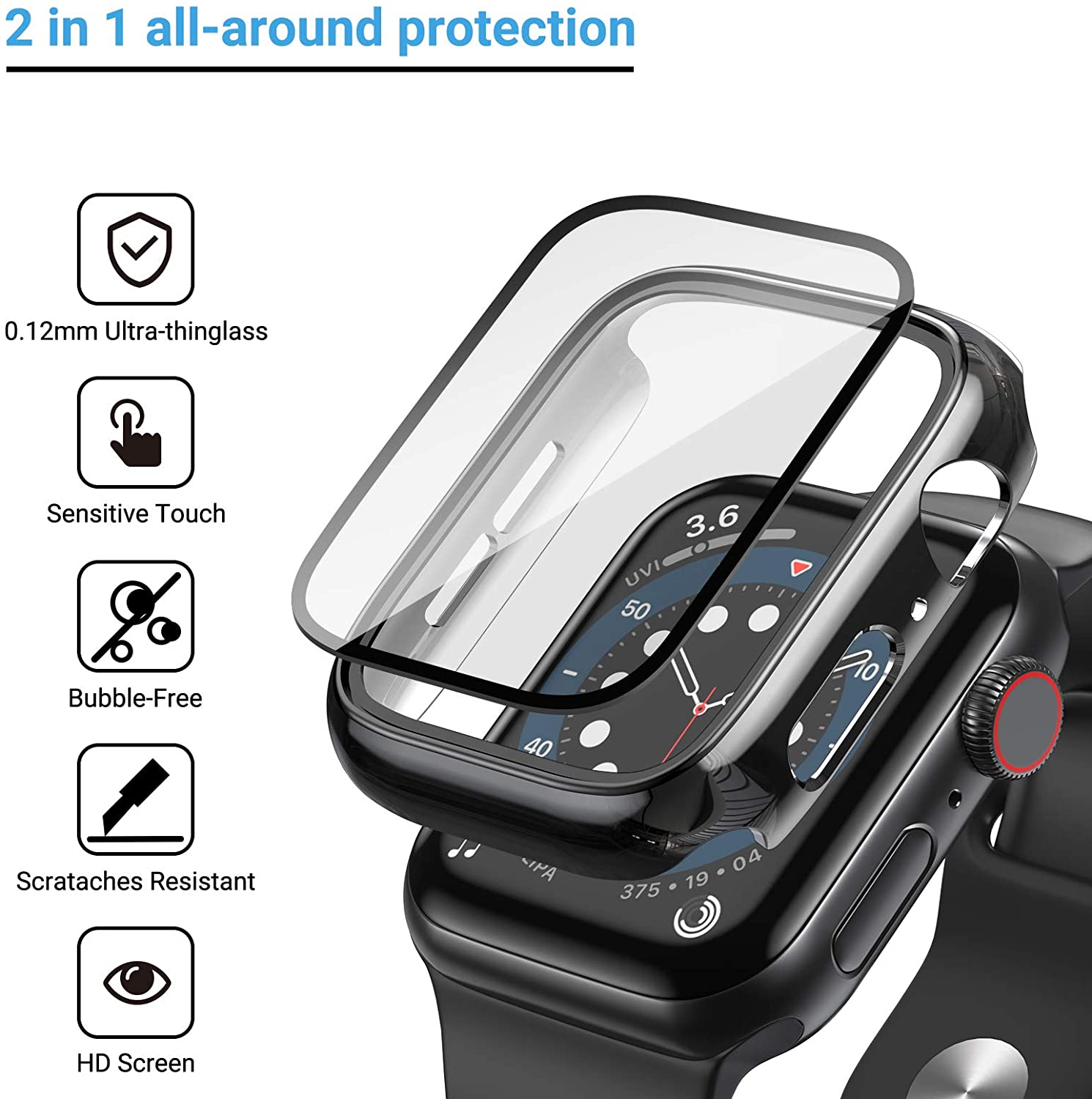 Стекло + крышка для Apple Watc – обзор и цена Smartwatch Band Accessories