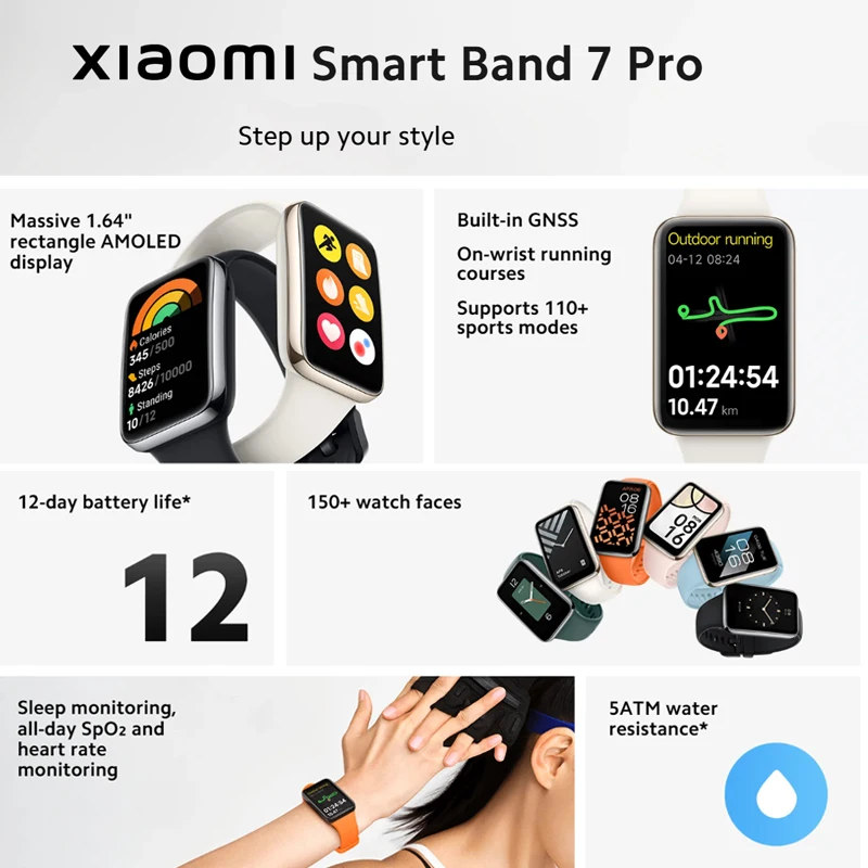 Xiaomi Smart Band 7 Pro 1,64 д – обзор и цена Smartwatch Face