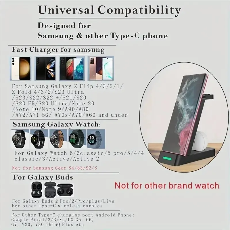 Зарядная Станция 3 в 1 для Sam – обзор и цена Wireless Charger Watch
