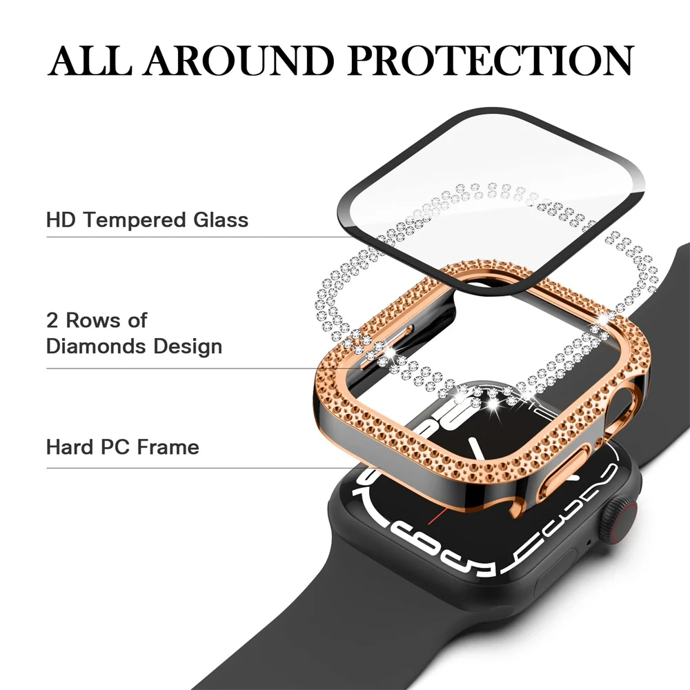 Алмазный чехол для Apple Watch – обзор и цена Smartwatch Band Accessories