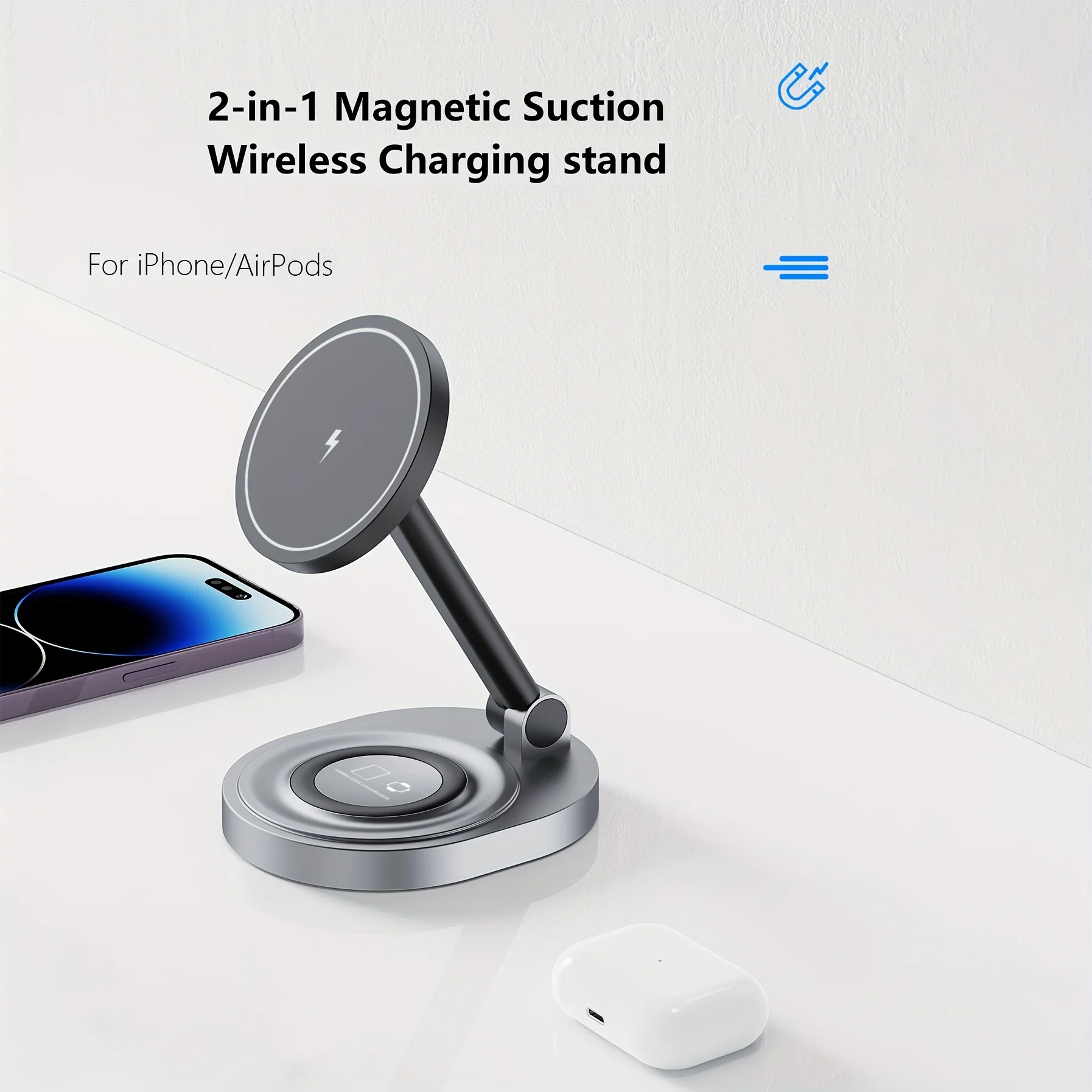 Магнитная подставка для беспро – обзор и цена Wireless Charger Watch