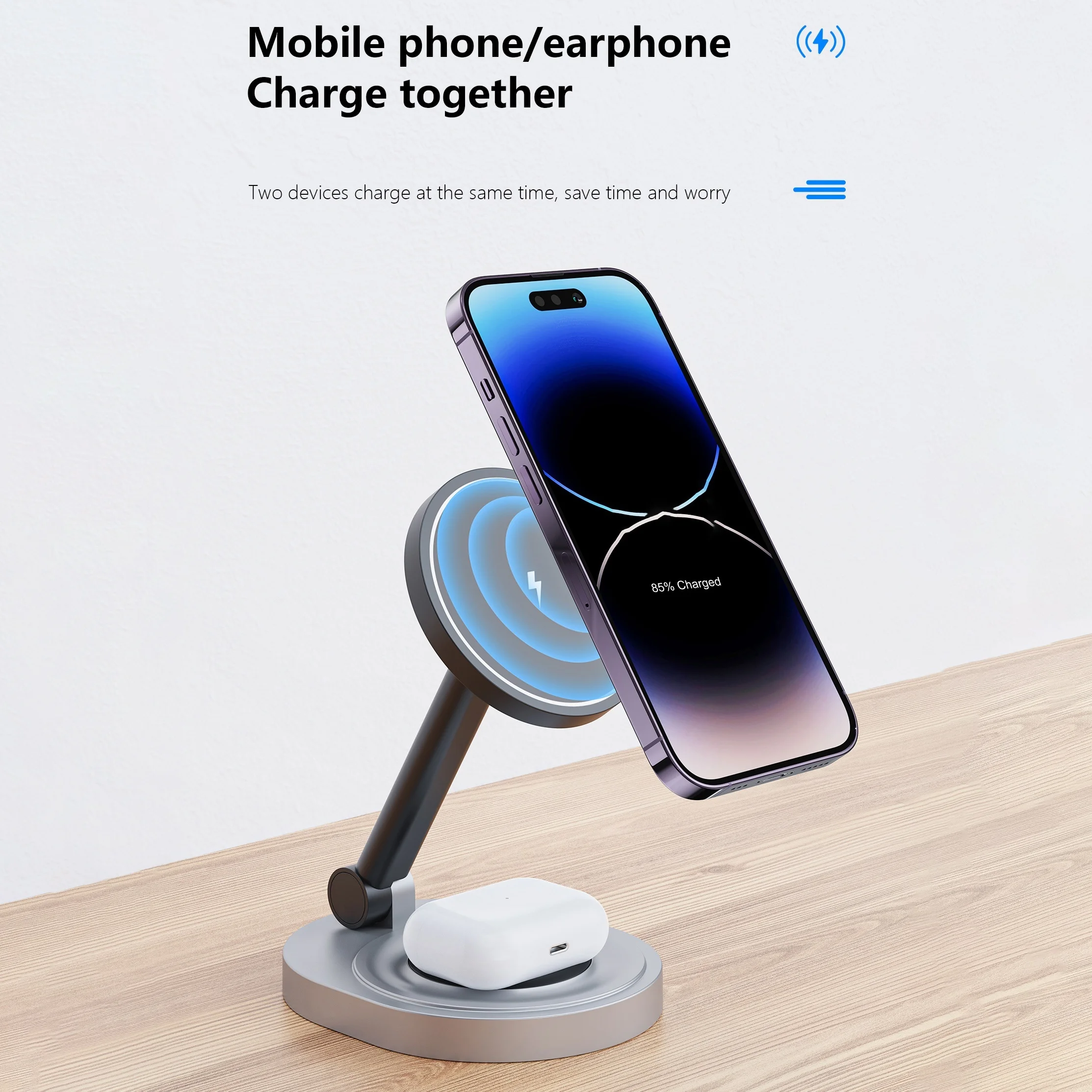 Магнитная подставка для беспро – обзор и цена Wireless Charger Watch