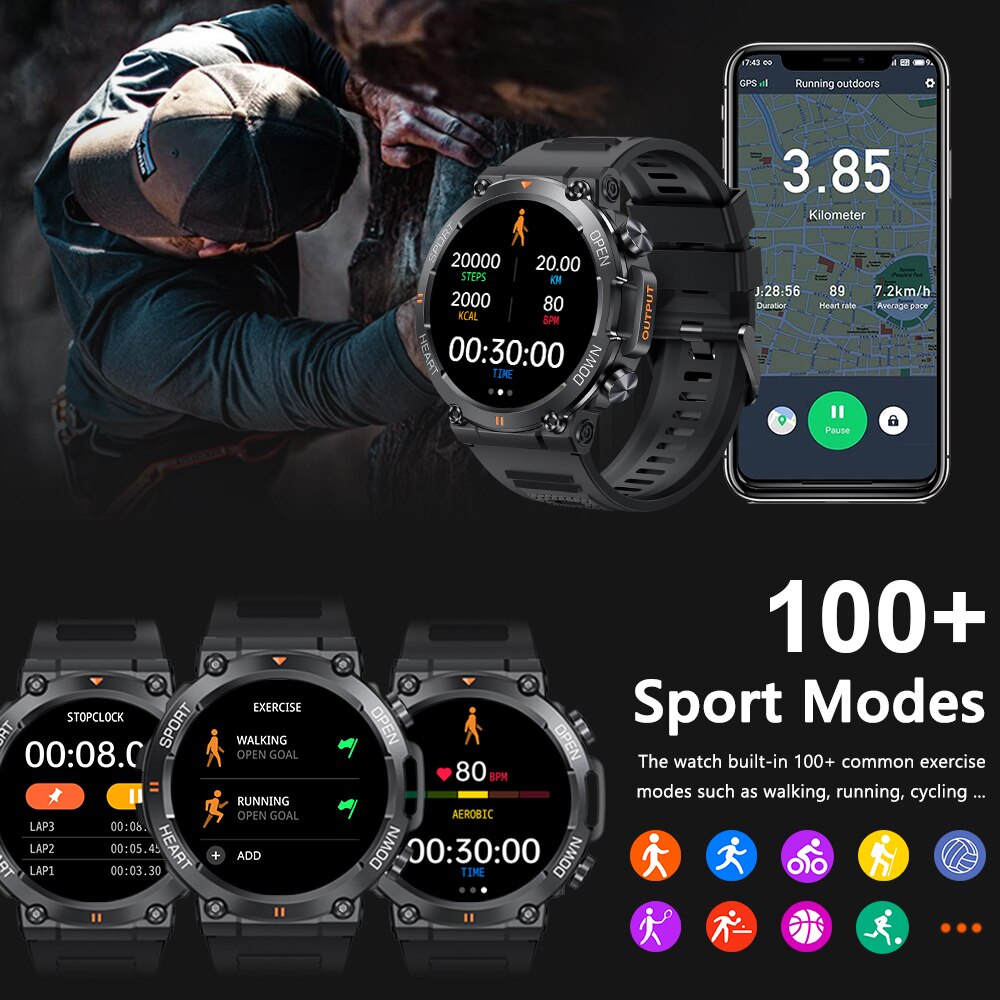 MEVADEN 1,39-дюймовый HD Bluet – обзор и цена Smartwatch Face