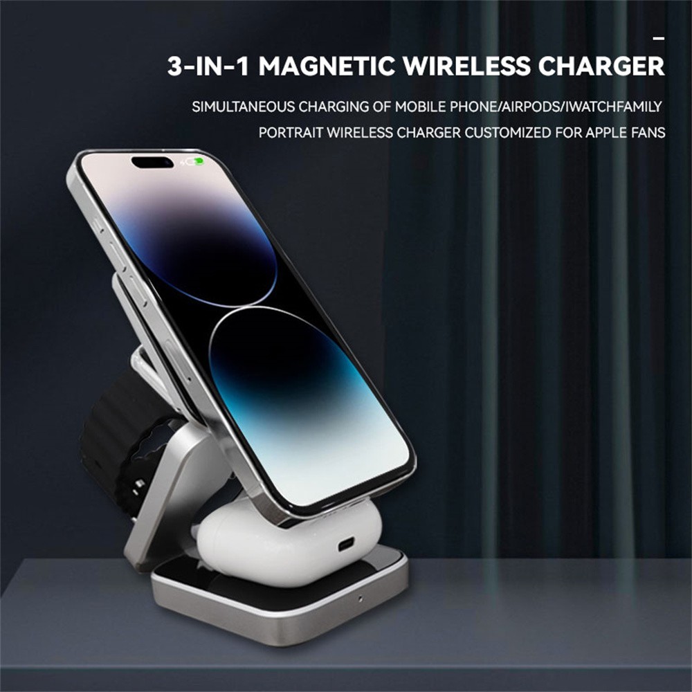 Складная станция магнитного бе – обзор и цена Wireless Charger Watch
