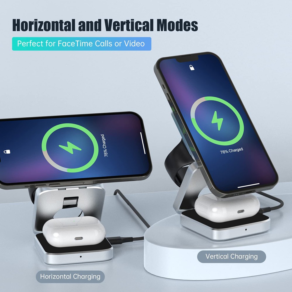 Складная станция магнитного бе – обзор и цена Wireless Charger Watch