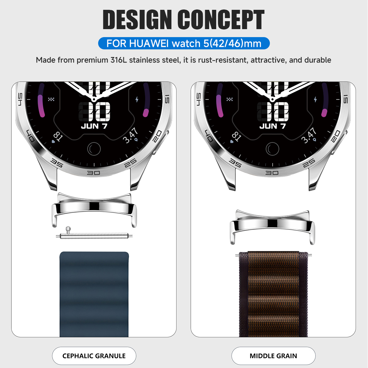 2 шт. адаптера для смарт-часов – обзор и цена Smartwatch Band Accessories